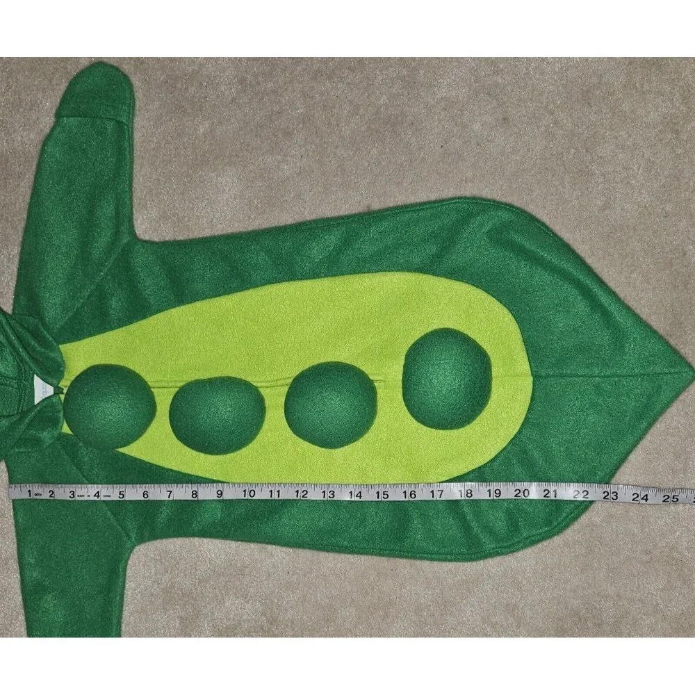 Green Pea Peapod Bunting Halloween Costume Baby Approx 0-6 Months Aquaiguana